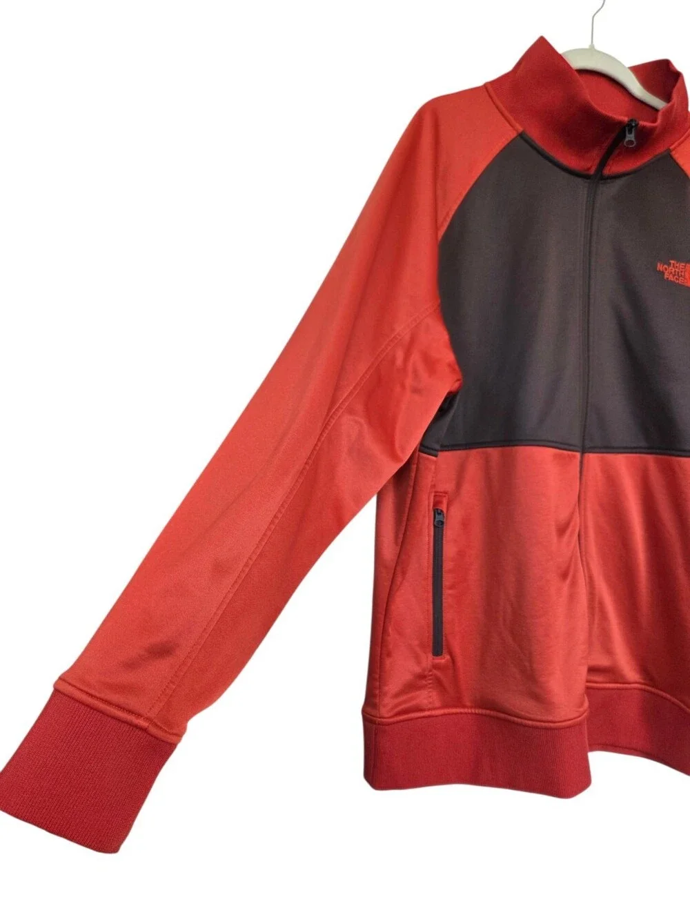 The North Face Takeback Track Jacket Mens Orange Brown Colorblock Gorpcore Sport